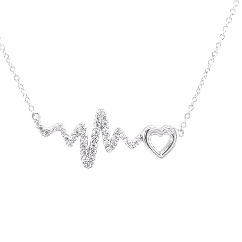Heartbeat necklace 2024 sterling silver